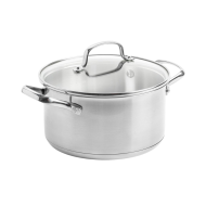 Dagelijkse Kost Marmite - Ø20cm - 3,3L - Acier Inoxydable - Argent - Marque Dagelijkse Kost - Convient pour Gaz,Brander,Induction,Four,Toutes sources de chaleur,Électrique,Keramisch,Halogeen