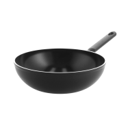 BK Poêle Wok en Céramique - Ø36cm - Induction - Aluminium - Noir - Marque BK - Convient pour Électrique,Keramisch,Induction,Four,Halogeen,Gaz