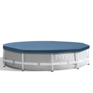 Intex Bâche Metal Frame 28030 - Pour piscine Ø305cm - Avec corde - Bleu foncé - Marque Intex - Couleur Bleu