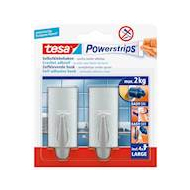 Powerstrips haak Large Trend 7 cm chroom (2 stuks) - Merk Tesa