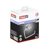 Dérouleur papier toilette sans couvercle, métal chromé, amovible, 105 mm x 138 mm x 50 mm - Marque Tesa