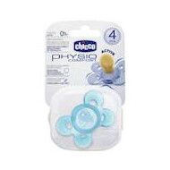 Fopspeen rubber blauw +4M 1 stuk - Merk Chicco