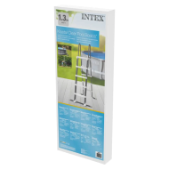 Intex Échelle piscine 28077 - pour piscines jusqu’à 132cm - Marches antidérapantes - 136kg - Marque Intex - Couleur Gris