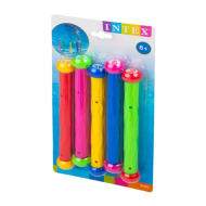 Intex Bâtons de plongée - 5 pièces - Matériau flexible - Multicolore - Marque Intex - Couleur Bleu,Jaune,Vert,Rouge,Rose