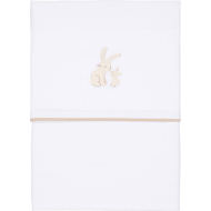 Ledikantlaken 110x140cm Baby Bunny geborduurd - Merk Little Dutch - Afmetingen beddengoed 110x140 cm