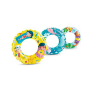 Intex Bouée - 61cm - Blanc - Dinosaures - Marque Intex - Couleur Jaune,Bleu,Transparant - Age à partir de 6 ans