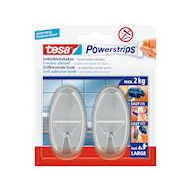 Powerstrips haak Large chroom (2 stuks) - Merk Tesa