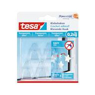 Klevende haak transparant (5 stuks) - Merk Tesa