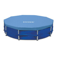 Intex Bâche Metal Frame 28032- Pour piscine Ø457cm - Avec corde - Bleu foncé - Marque Intex - Couleur Bleu