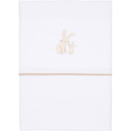 Drap de berceau brodé 70x100cm Baby Bunny - Marque Little Dutch - Dimensions de la literie 70x100 cm
