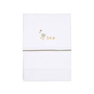 Wieglaken 70x100cm Little Farm geborduurd - Merk Little Dutch - Afmetingen beddengoed 70x100 cm