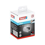 Support pour pomme de douche, chrome, plastique, amovible, 40 mm x 40 mm x 58 mm - Marque Tesa