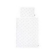 Donsovertrek + kussensloop 100x140 cm Jersey Hearts - Merk Childhome - Afmetingen beddengoed 100x140 cm