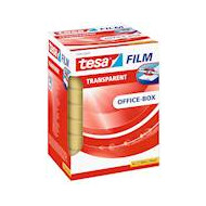 Transparante plakband 8x 66 m x 19 mm - Merk Tesa