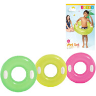 Intex Bouée Hi-gloss - 76cm - poignées - colorée - Marque Intex - Couleur Rose,Vert,Brun,Jaune - Age à partir de 6 ans
