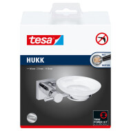 Porte-savon, métal chromé, amovible, 51 mm x 145 mm x 115 mm - Marque Tesa