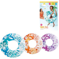 Intex Clear color bouée - 91cm - valve de sécurité - tube transparent - Marque Intex - Couleur Transparant - Age à partir de 6 ans