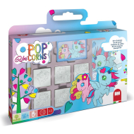 Multiprint Stempeldoos Eenhoorns - 7 Hout en Latexstempels - Leeftijd vanaf 4 jaar