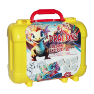 Reisset Draken - Kleur en Stempelset - Vanaf 3 Jaar - Leeftijd vanaf 3 jaar