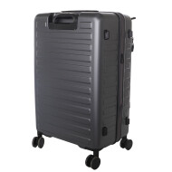 Luxe Trolley Valise Rigide - 64cm - Gris - Hauteur 64cm - Couleur Gris