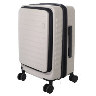 Luxe Trolley Valise Cabine Rigide - 50cm - Ivoire - Hauteur 50 cm - Couleur Ivoire