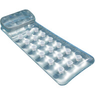 Intex Matelas Pocket - 188x71cm - Gris - Suntanner - Matelas de nage - Marque Intex - Couleur Gris - Age Adultes