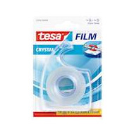 Transparante plakband 33 m x 19 mm + dispenser - Merk Tesa