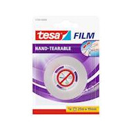 Transparante plakband 25 m x 19 mm - Merk Tesa