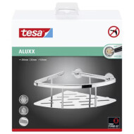 Panier d'angle 92 mm x 250 mm x 125 mm, aluminium chromé, amovible, 92 mm x 250 mm x 125 mm - Marque Tesa