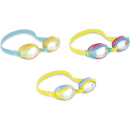 Intex Lunettes de protection junior - bandeau réglable - protection UV - Marque Intex - Couleur Jaune,Rose,Vert,Bleu - Age à partir de 3 ans