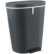 Sunware Poubelle à Pédale Zamora - 35x26x42,5cm - 25L - Noir - Contenu 25 L - Couleur Noir