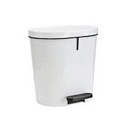 Sunware Poubelle à Pédales Zamora - 8L - Blanc - Contenu 8 l - Couleur Blanc