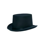 CHAPEAU H.FORME SATIN NOIR - Sexe Unisex - Taille  One Size - Age Adultes