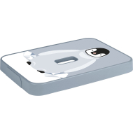 Sunware Couvercle Pingouïn Sigma Home - 34,2x24,2x3,4cm - 9/13/18/25L - Bleu - Couleur Bleu - Contenu Nvt - Options Avec poignée - Matériel Matière plastique