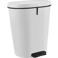 Sunware Poubelle à Pédale Zamora - 35x26x42,5cm - 25L - Blanc - Contenu 25 L - Couleur Blanc