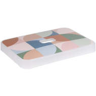 Sunware Deksel Sigma Home - 34,2x24,2x3,4cm - 9/13/18/25L - Decor Terra - Inhoud Nvt - Opties Met handgreep - Materiaal Kunststof - Kleur Multicolor