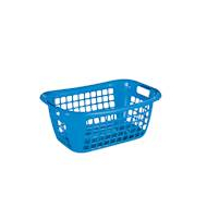 Sunware Basic Panier à linge - 55x38x22,5 cm - Bleu - Matériel Polypropylène - Contenu 35 l - Couleur Bleu