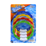 Duikringen - Met Design - 4 stuks - Merk DDD Toys - Leeftijd vanaf 5 jaar