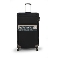 Supreme Trolley Reiskoffer Zacht - 49x54,5x87cm - Zwart - Merk DDD - Hoogte 87 cm - Kleur Zwart