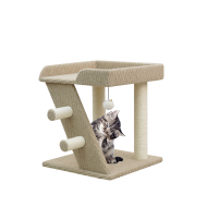 Krabpaal Bella - 45x45x52cm - Beige - Merk Euro Pet - Kleur Beige