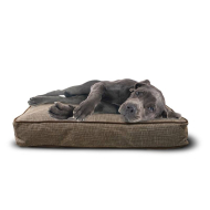 Hondenkussen Royal - 85x60x14cm - Taupe - Merk Euro Pet - Materiaal Polyester,Kunststof - Kleur Taupe - Vorm Rechthoekig