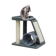 Krabpaal Nala - 48x38x46cm - Grijs/Beige - Merk Euro Pet - Kleur Beige,Grijs