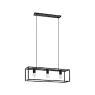 Suspension Blackcrown 3x E27 - Nouveau depuis 17/09/2020 - Marque Eglo - Type de lampe LED - Nombre de points lumineux 3 - Dimmable Non - Douilles E27