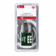 Alu combinatieslot 30 mm groen - Nieuw sinds 15/02/2022 - Merk Euro Tools