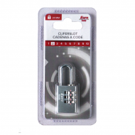 Alu combinatieslot 20 mm zilver - Nieuw sinds 15/02/2022 - Merk Euro Tools