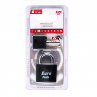 Cadenas 30 mm noir + 2 clés - Nouveau depuis 15/02/2022 - Marque Euro Tools