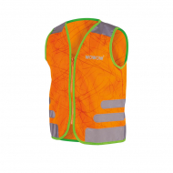 Wowow Design Fluo Hesje Kind Nuty Jacket - M - Oranje/Zilver - Merk Wowow
