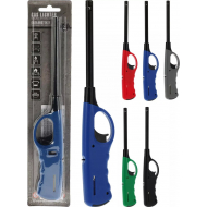 BBQ Aansteker - Kinderslot - Vulbaar - Afstelbare Vlam - H27,5cm - Metaal/Polypropyleen - Multicolor - Merk BBQ