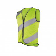 Wowow Roadie Veiligheidsvestje - Fluojas Fietsen Lopen - M - Geel/Zilver - Merk Wowow
