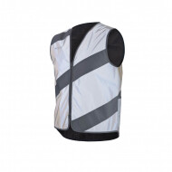 Wowow Roadie Jacket Fluo Hesje - Full Reflective -  S - Grijs/Zilver - Merk Wowow